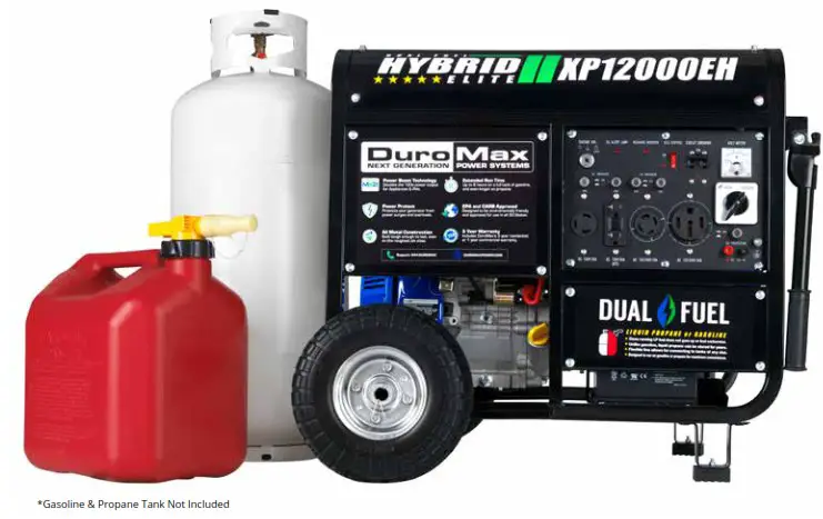 DuroMax XP12000EH Generator 12000 Watt Gas or Propane - cover