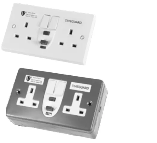 TIMEGUARD RCD05WAVN RCD Double Sockets