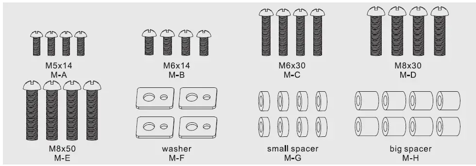 ACT AC8370-TV-and-Monitor-Floor-Stand-fig- (6)