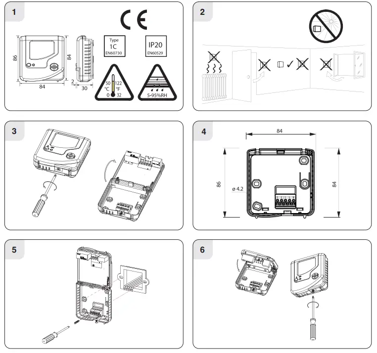 EPH CONTROLS CDT2 Room Thermostat 1