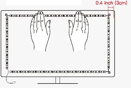 Lytmi HSA30R Fantasy 3 TV Backlight Kit - LED light strip 2