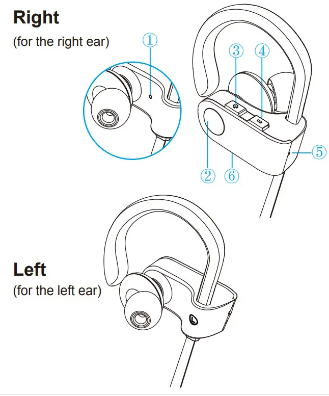 FITNIV U8I Bluetooth Headphones - At a Glance