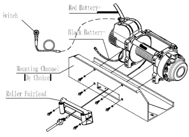 WARRIOR 5250EN Electric Winch-1