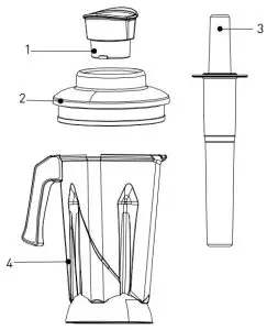 Exploded drawing and part list