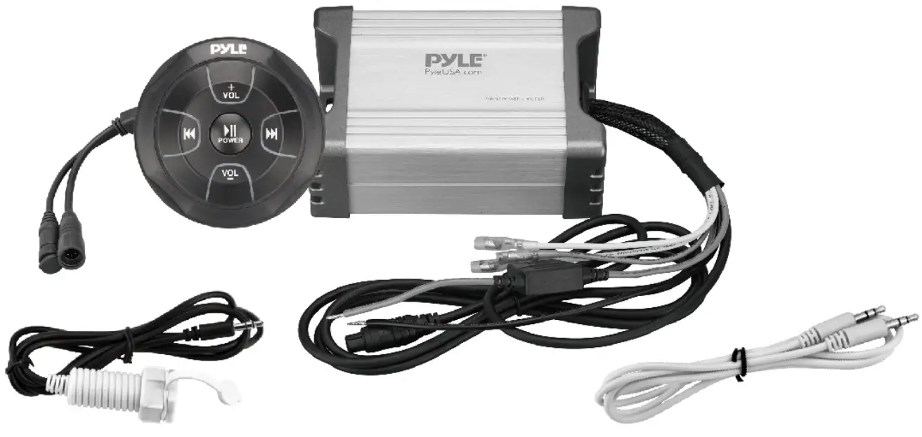 PYLE PLMRMBT5B 2 Channel BT Enabled Marine Grade Amplifier - figure 1
