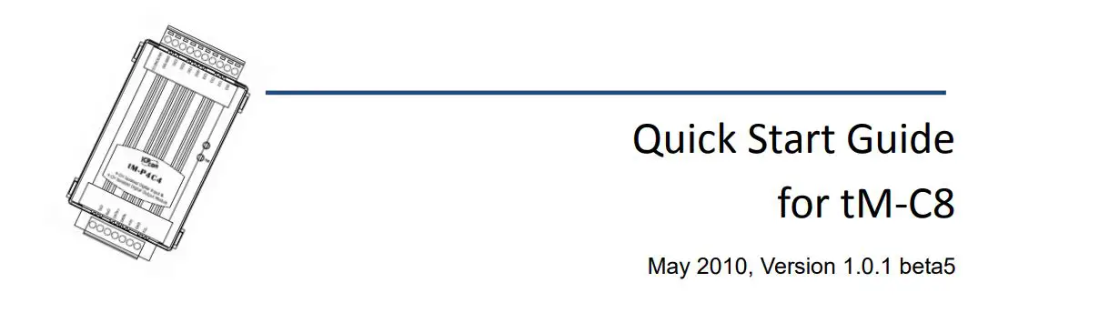 ICP DAS tM-C8 Modbus RTU Data Acquisition Modules User Guide