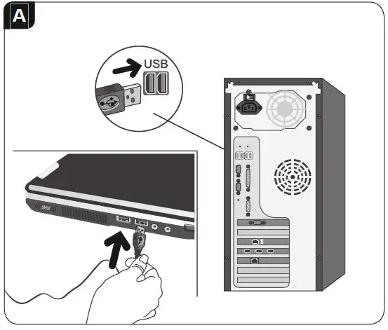 hama 086560 Optical Mouse AM-5400 USB insert