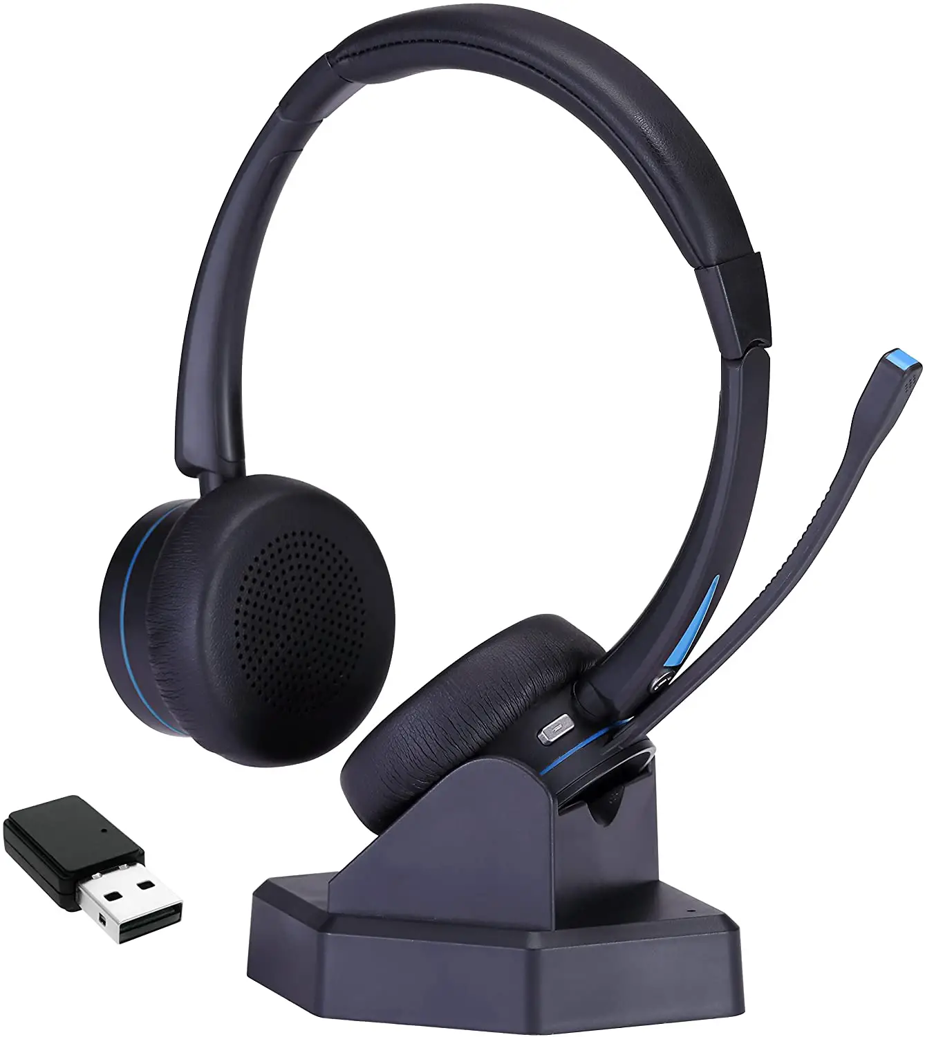 TruVoice BT60 Wireless Bluetooth Headset with Noise Canceling Microphone