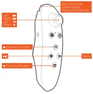 SPIELTEK 5647391460 VR Bluetooth Remote - os Functions