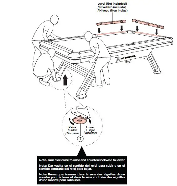MD SPORTS BLL090 7.5 ft. Titan Billiard Table fig16