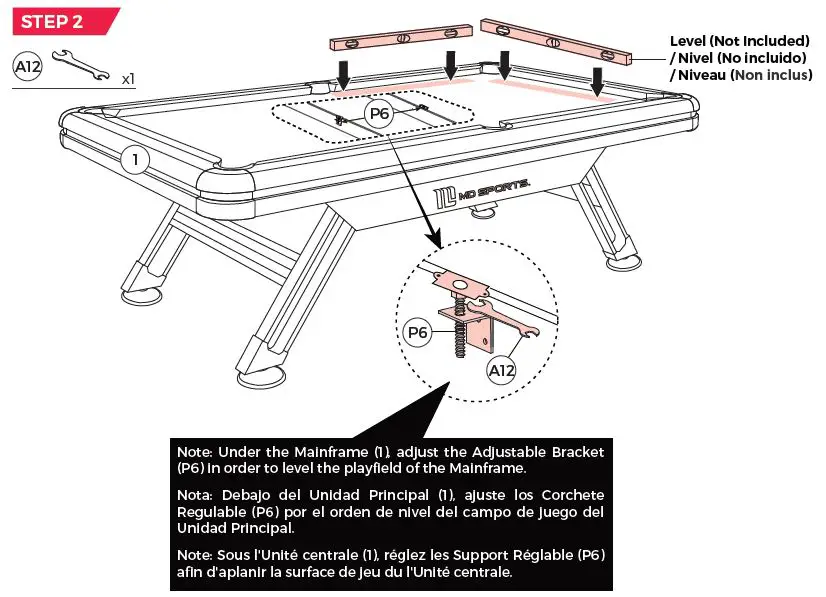 MD SPORTS BLL090 7.5 ft. Titan Billiard Table fig17