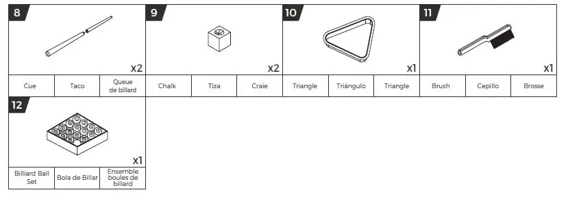 MD SPORTS BLL090 7.5 ft. Titan Billiard Table fig4