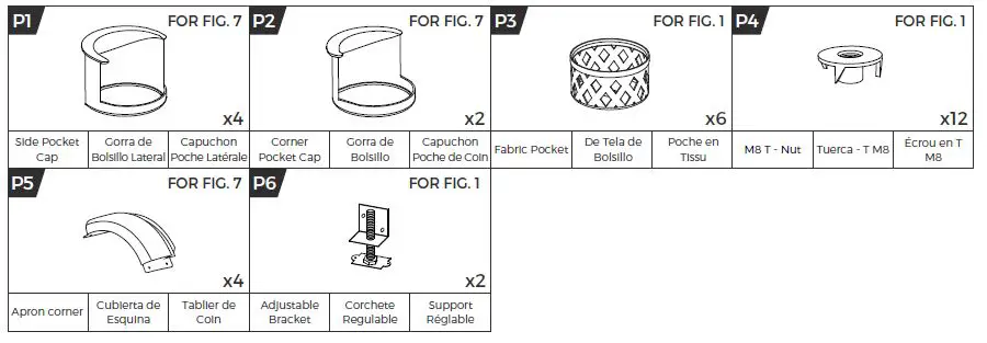 MD SPORTS BLL090 7.5 ft. Titan Billiard Table fig6