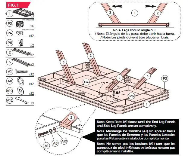 MD SPORTS BLL090 7.5 ft. Titan Billiard Table fig7