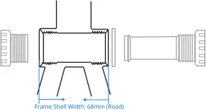 Light Bicycle - Bottom Bracket