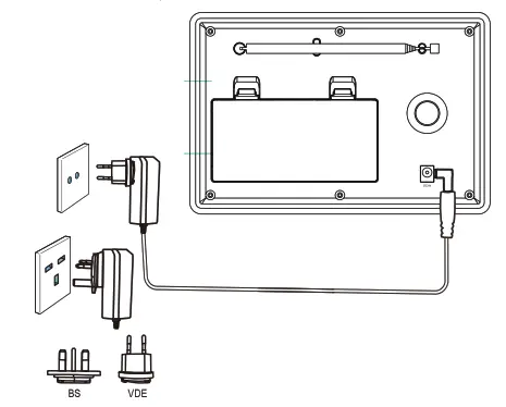 Connect the power adapter
