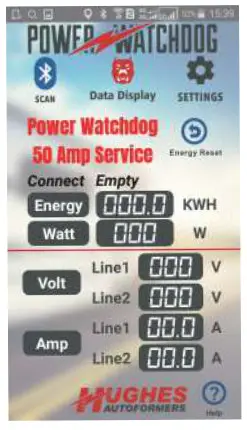 HUGHES AUTOFORMERS PWD30 30 AMP Bluetooth Surge- device is set