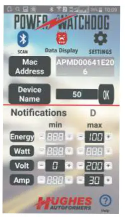 HUGHES AUTOFORMERS PWD30 30 AMP Bluetooth Surge- values