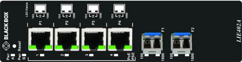 BLACK BOX LIE402A 802.3BT 60W Poe Gigabit Inductrial Unmanaged Switch fig 12