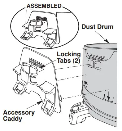 RIDGID HD14000 Shop Vacuum - Accessory Caddy Installation