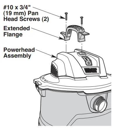 RIDGID HD14000 Shop Vacuum - Carry Handle Assembly