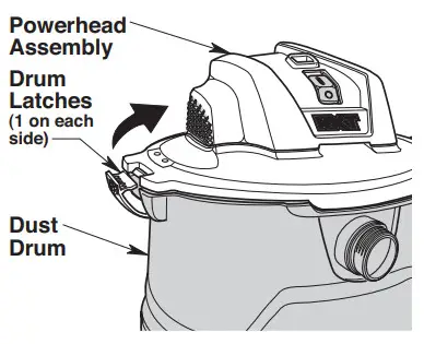 RIDGID HD14000 Shop Vacuum - Dust Drum 2