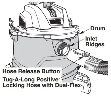 RIDGID HD14000 Shop Vacuum - Hose Storage Clip Assembly 2