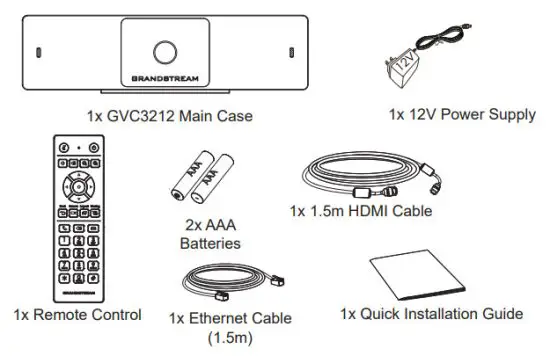 GRANDSTREAM GVC3212 HD Video Conferencing Device - PACKAGE