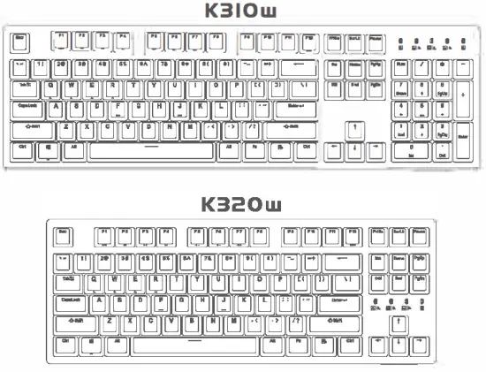 DURGOD K310w 104 Keys Wireless Mechanical Keyboard fig 1