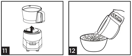 Commercial CHEF CHFP4MB 4 Cups 450 Watt Black 2 Blade Food Processor - FIG11