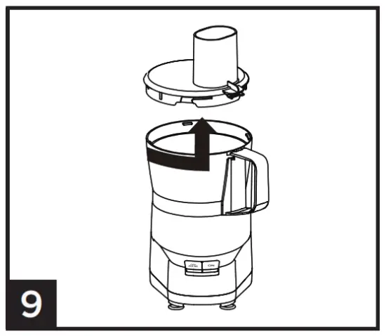 Commercial CHEF CHFP4MB 4 Cups 450 Watt Black 2 Blade Food Processor - FIG24