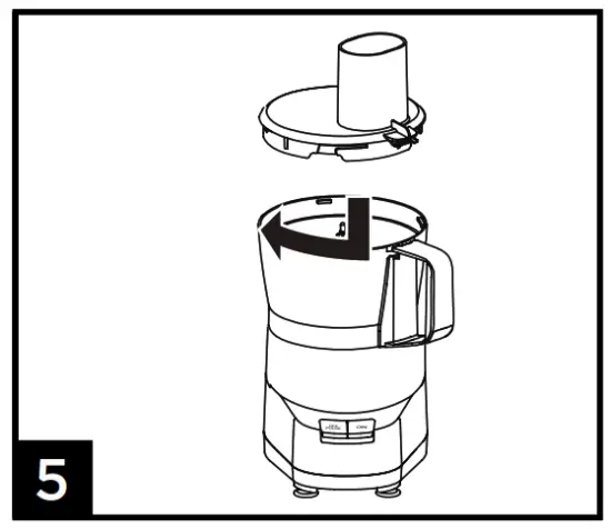 Commercial CHEF CHFP4MB 4 Cups 450 Watt Black 2 Blade Food Processor - FIG5