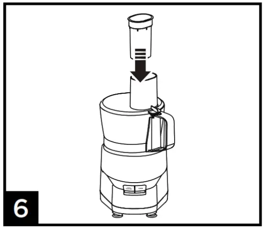 Commercial CHEF CHFP4MB 4 Cups 450 Watt Black 2 Blade Food Processor - FIG6