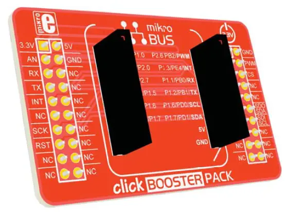 MikroElektronika Click Booster Pack Adapter for Stellaris LaunchPad