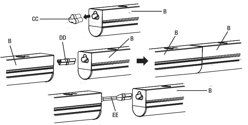 Commercial Electric 54263211 2 ft - Linking Feature 1