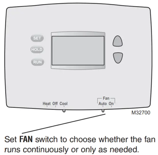 Fan setting