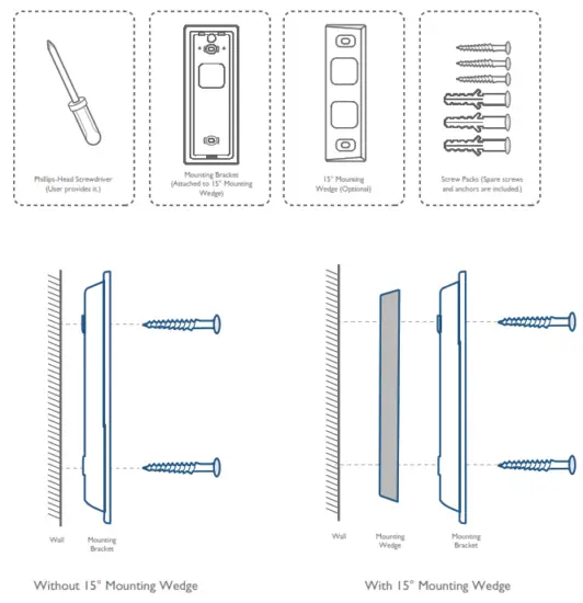 eufy T8210 Wireless Video Doorbell 2K Battery Powered Set - Card indicates
