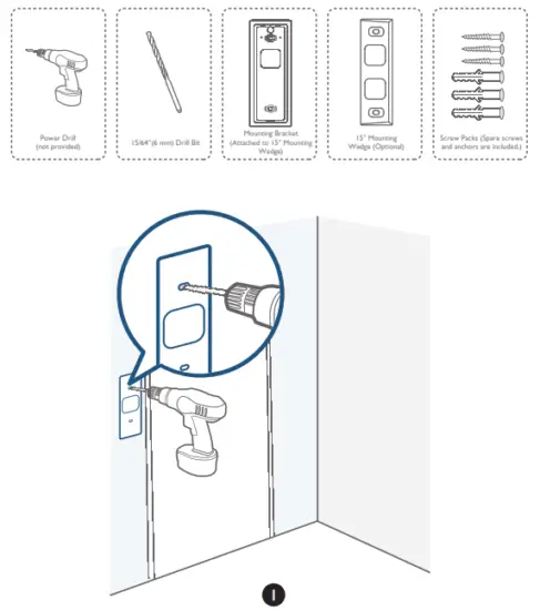eufy T8210 Wireless Video Doorbell 2K Battery Powered Set - Doorbell 1
