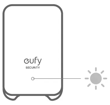 eufy T8210 Wireless Video Doorbell 2K Battery Powered Set - LED indicator