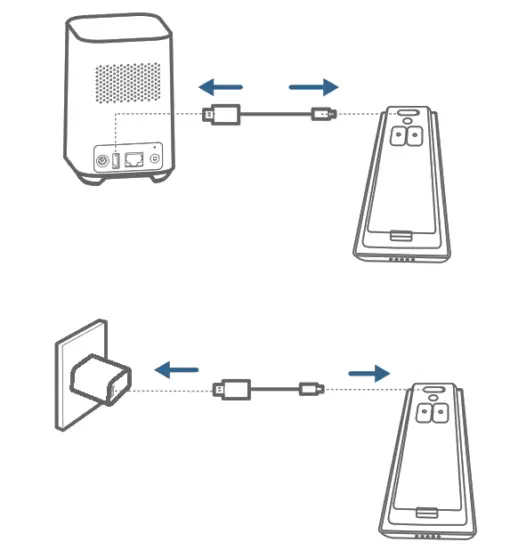 eufy T8210 Wireless Video Doorbell 2K Battery Powered Set - Recharge the Doorbell