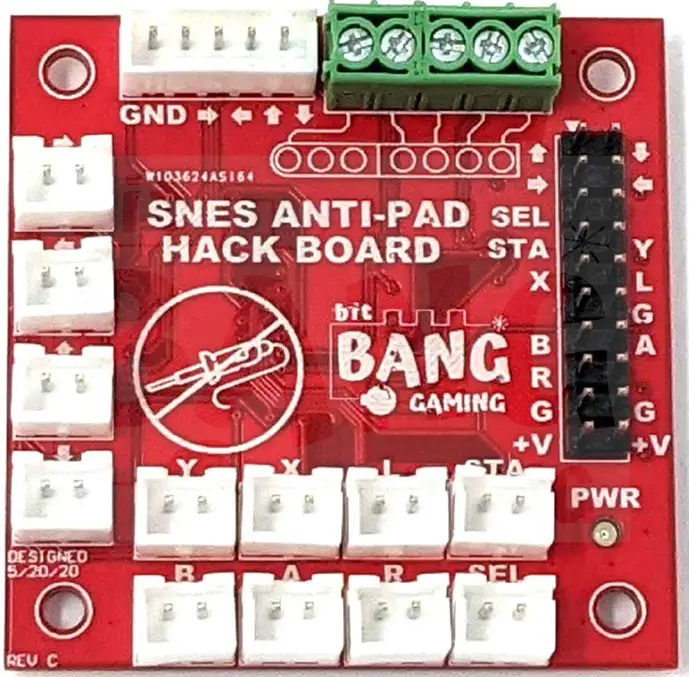bit bang gaming SNES Anti-Pad Hack Board