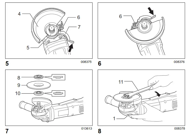 makita 9564P Angle Grinder Paddle Switch - FIG 1