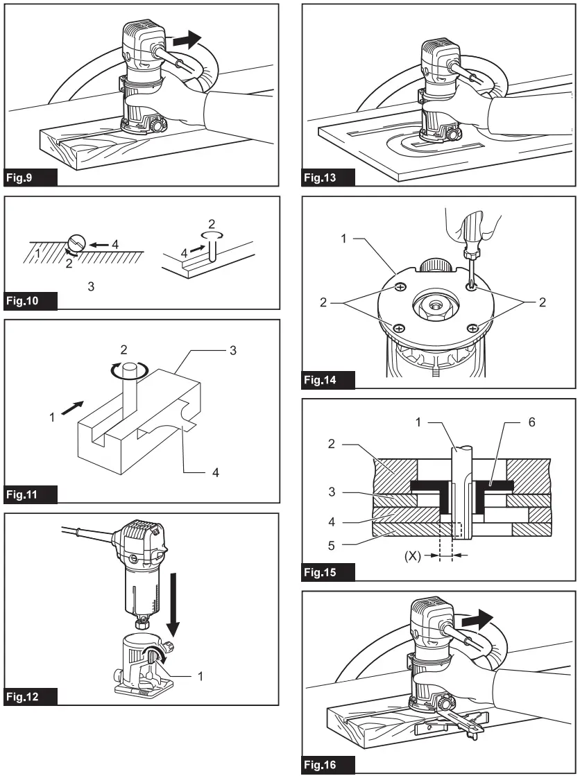 makita RT0702C Cordless Router Trimmer - FIG 2