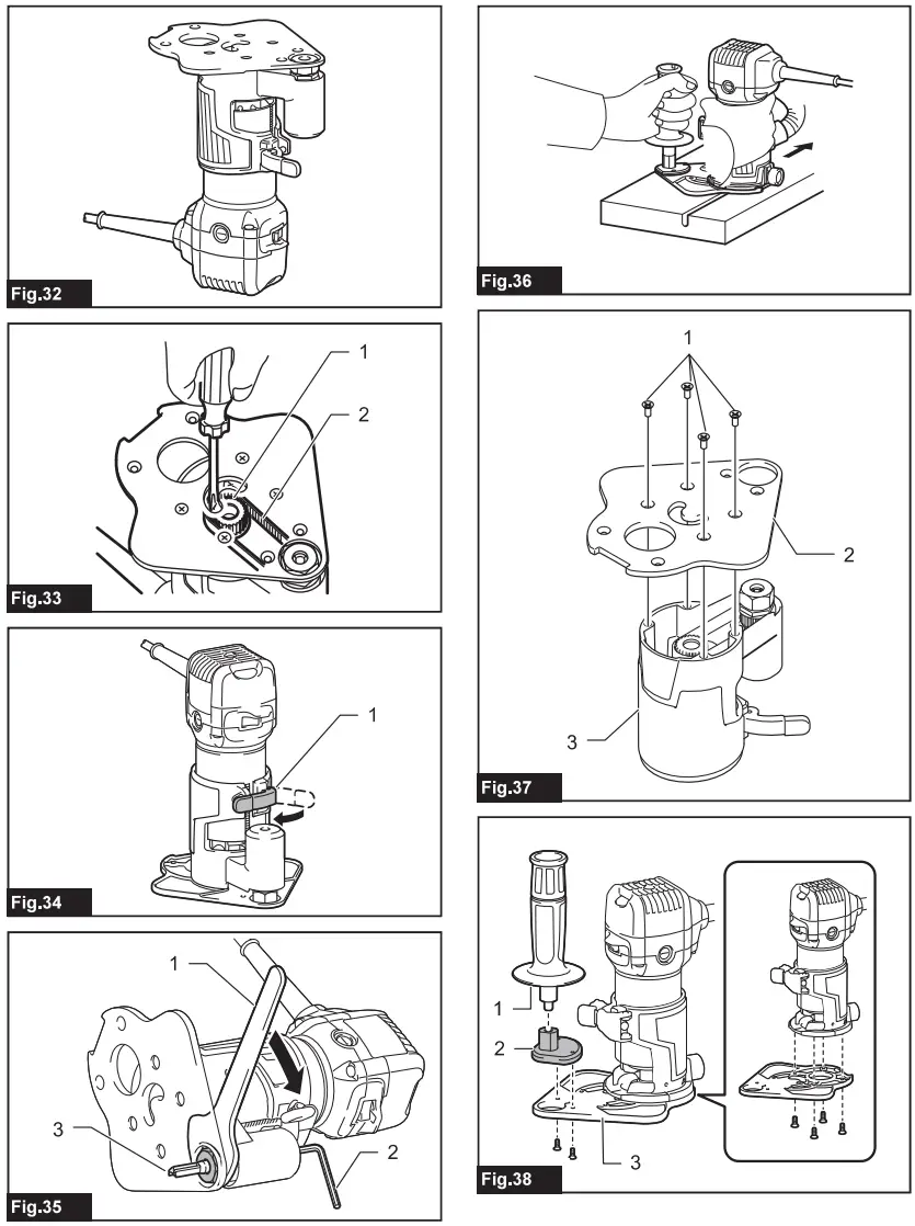 makita RT0702C Cordless Router Trimmer - FIG 5