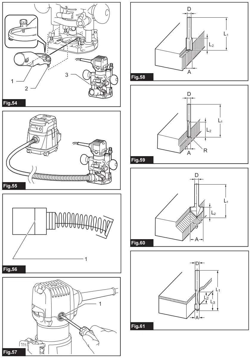 makita RT0702C Cordless Router Trimmer - FIG 8