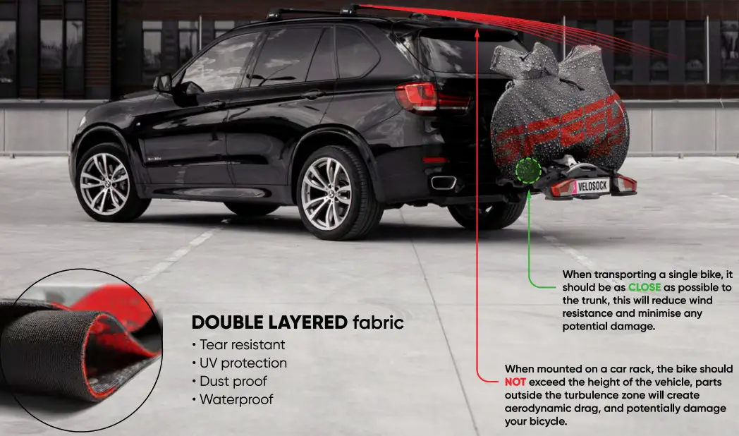 velosock VELOCITIES MILAN Bicycle Cover - Fig