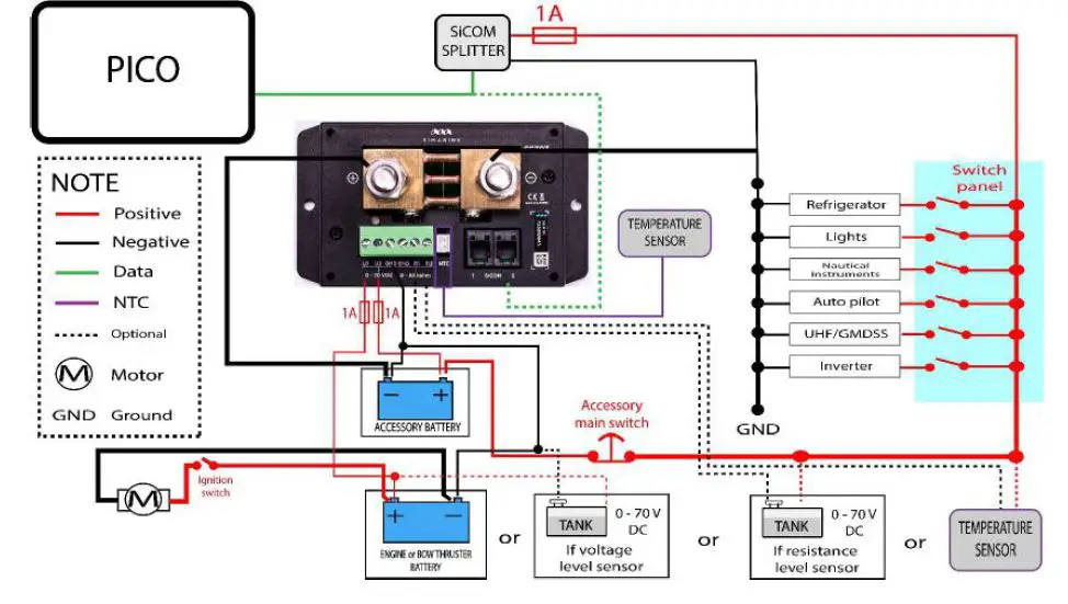 SIMARINE SC303 Active Digital Measuring Shunt for Battery 2