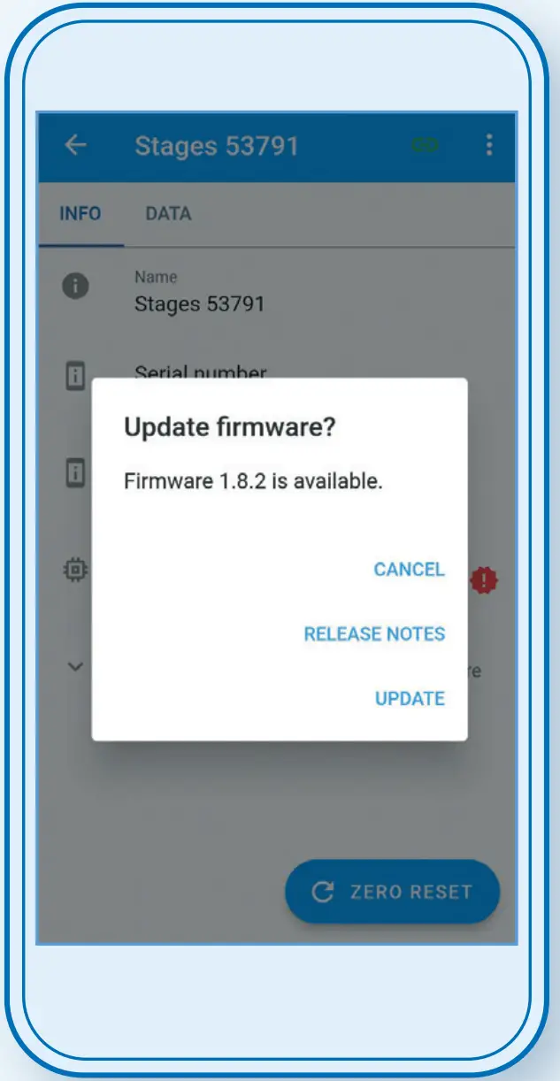 Updating firmware Interface