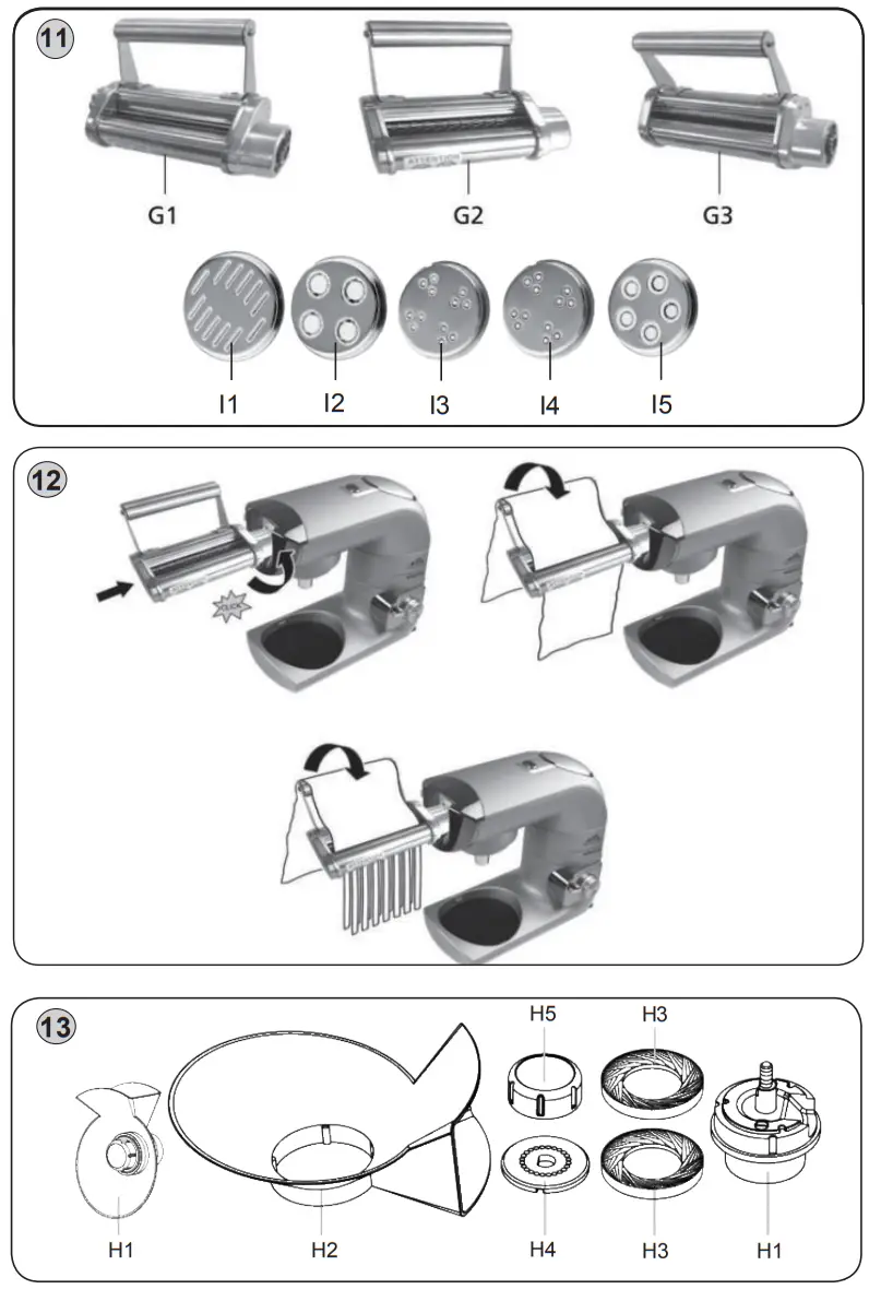 eta Gratus 0028 Multi Purpose Food Processor - fig 2