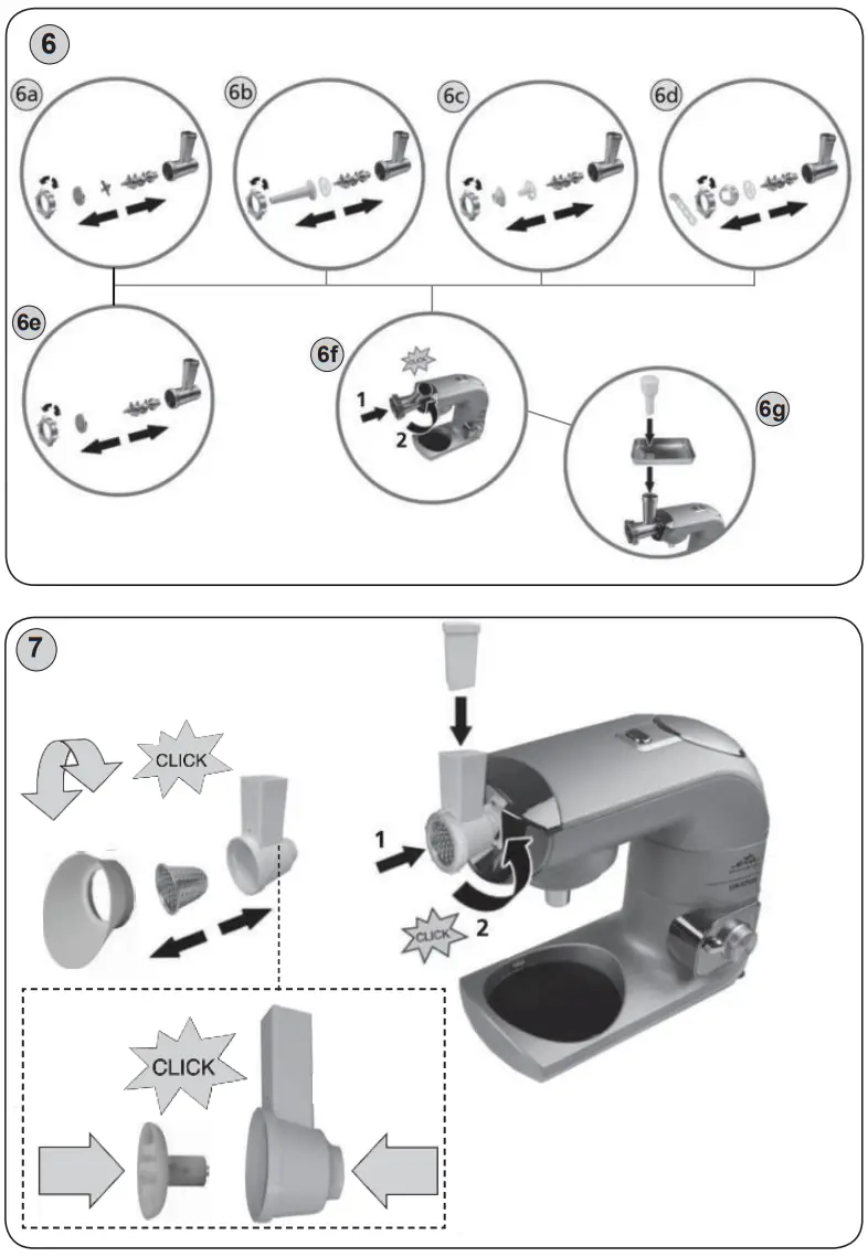 eta Gratus 0028 Multi Purpose Food Processor - fig 6